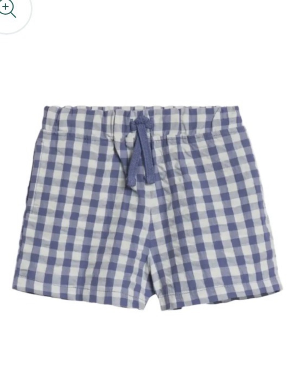 Kendi Blue and White Gingham Baby/Toddler Shorts